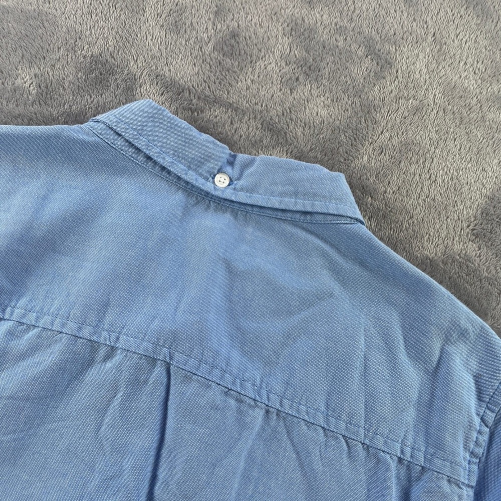 Gap Oxford Shirt S Blue Boyfriend Fit Button Down Top Capsule Wardrobe Layering - Picture 6 of 11